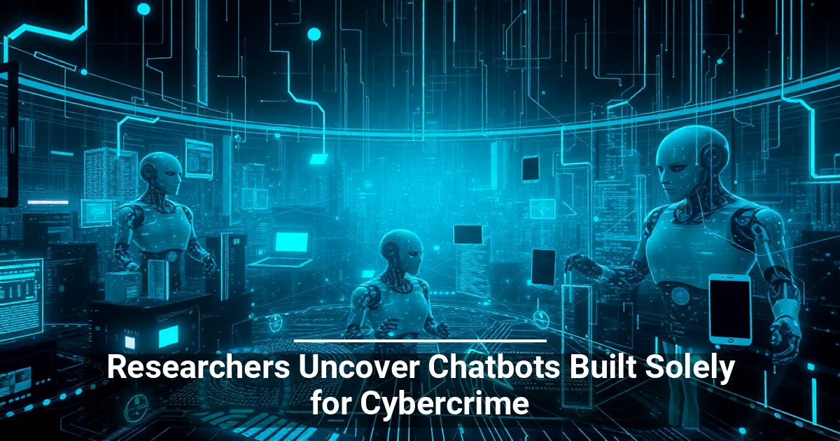 Researchers Uncover Chatbots Built Solely for Cybercrime